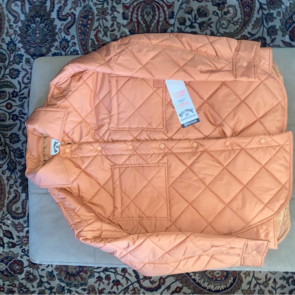 Peach Quilted Jacket